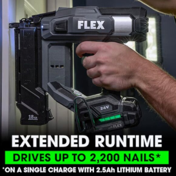 NEW Flex 24V 18 Gauge Brushless Cordless Brad Nailer - Bare Tool FX4331-Z - Picture 4 of 9